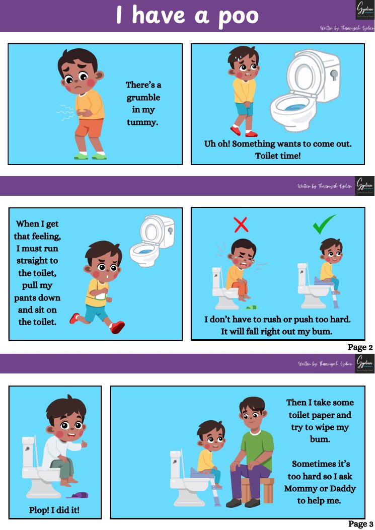 Cover of the social story: I have a poo