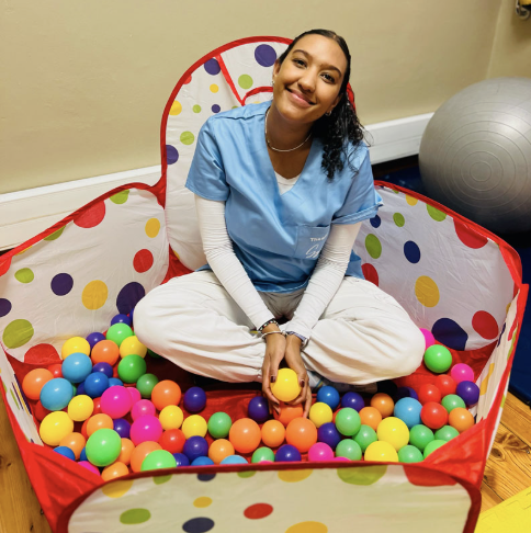 Thaaniyah Gydien in the therapy play space