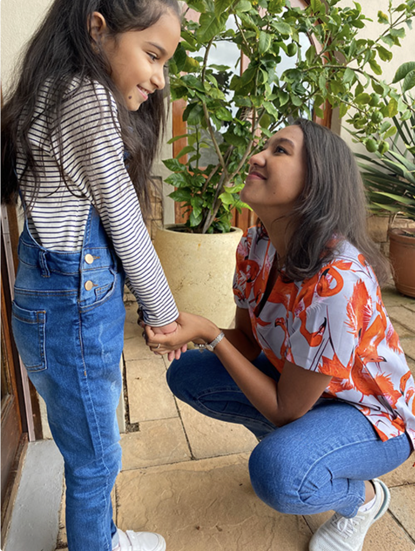 Thaaniyah Gydien working with a child at Gydien Therapy
